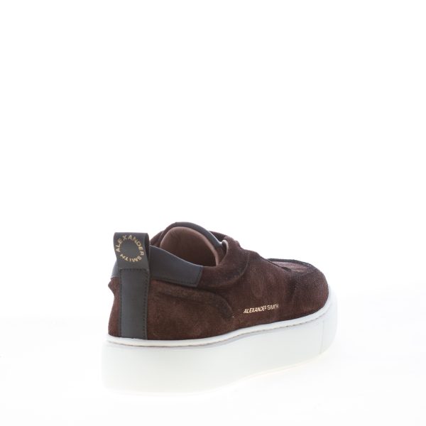 ALEXANDER SMITH uomo sneaker slip on York in suede slavato TESTA DI MORO - immagine 3